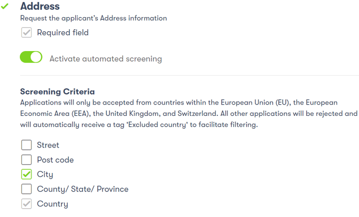 Screening country