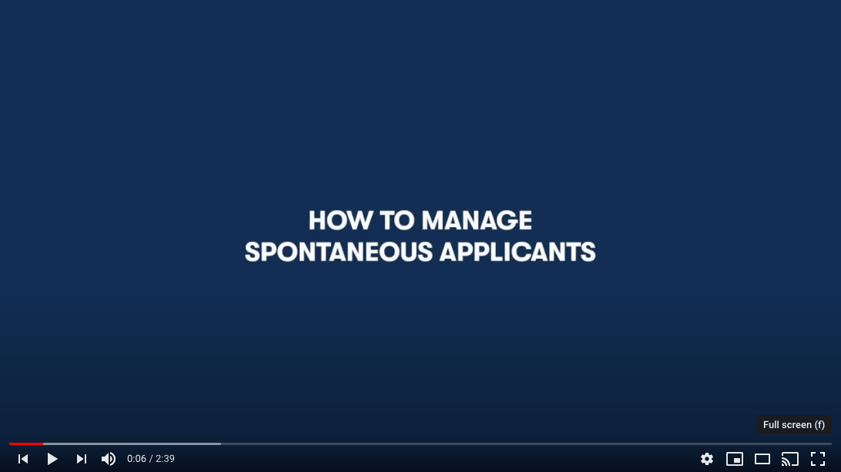 How-to_Manage_spontaneous_applicants_-_video