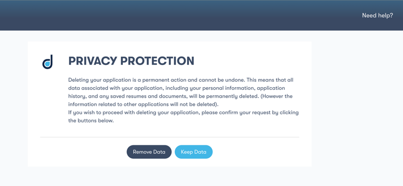 profile deletion