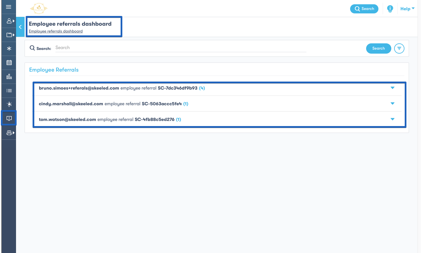 4 - employee referrals dashboard