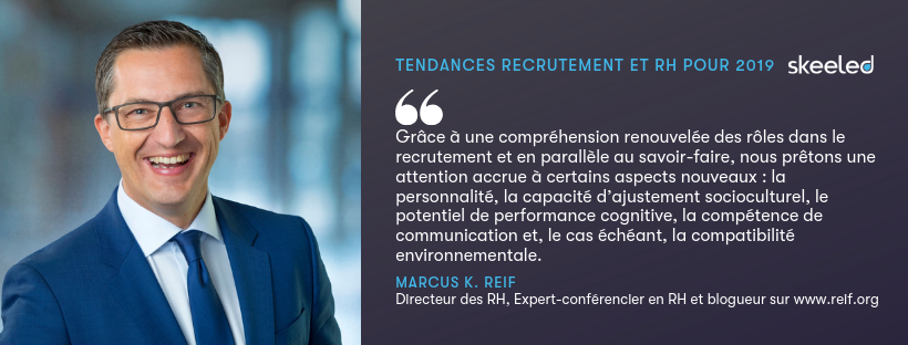 Marcus K. Reif, directeur des RH, expert en RH, conférencier et blogger