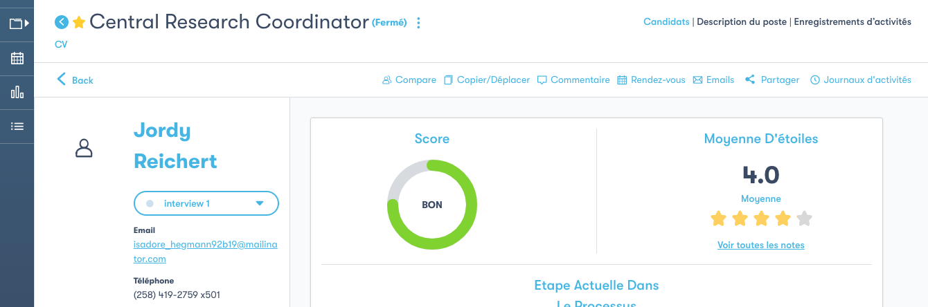 Profil Du Candidat Nouvelle Rendez Vous